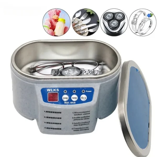 30/50W Digital Ultrasonic Cleaner Tub Dual Frequency Vibration Jewelry Parts Glasses Circuit Board Portable Watch Washer Machine - Bild 7