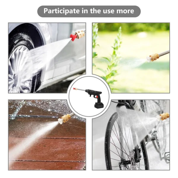 Electric High Pressure Wash Rechargeable Car Wash Gun Cordless Electric Water Gun Foam Machine for Makita 21V Battery - Bild 3