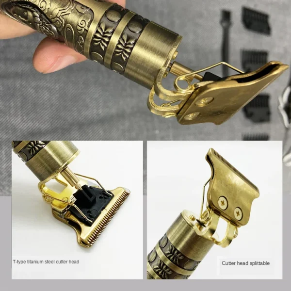 T9 Hair Clipper Repair Beard Shaving Body Hair Trimmer Clippers Electric Machine Men Haircut Machine 0mm Barber Shaver - Bild 18