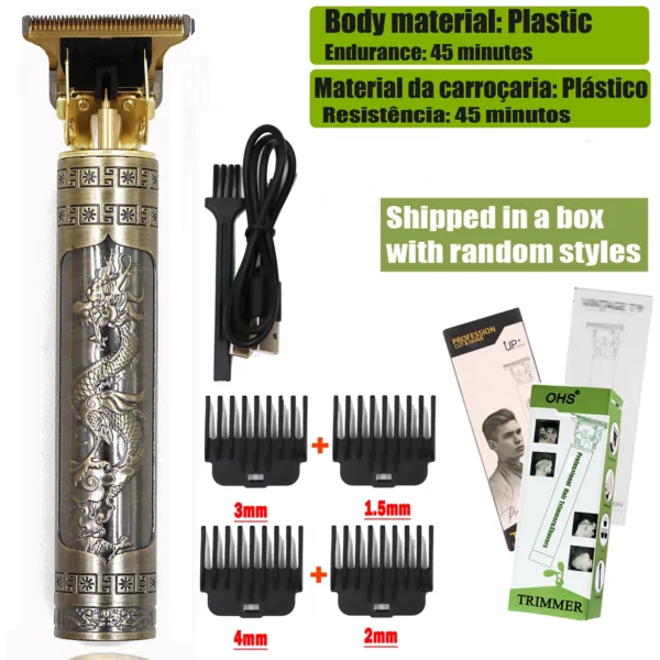 T9 Hair Clipper Repair Beard Shaving Body Hair Trimmer Clippers Electric Machine Men Haircut Machine 0mm Barber Shaver - Bild 11