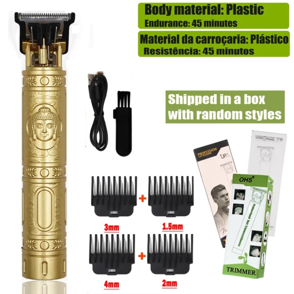 T9 Hair Clipper Repair Beard Shaving Body Hair Trimmer Clippers Electric Machine Men Haircut Machine 0mm Barber Shaver - Bild 7