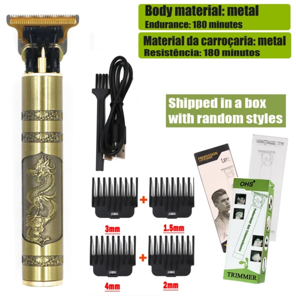 T9 Hair Clipper Repair Beard Shaving Body Hair Trimmer Clippers Electric Machine Men Haircut Machine 0mm Barber Shaver - Bild 15