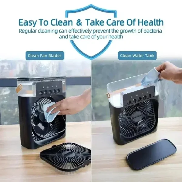 New 3 In 1 Fan AIr Conditioner Household Mini Air Cooler LED Night Light Portable Humidifier Air Adjustment Fan Office Home Fan - Bild 11