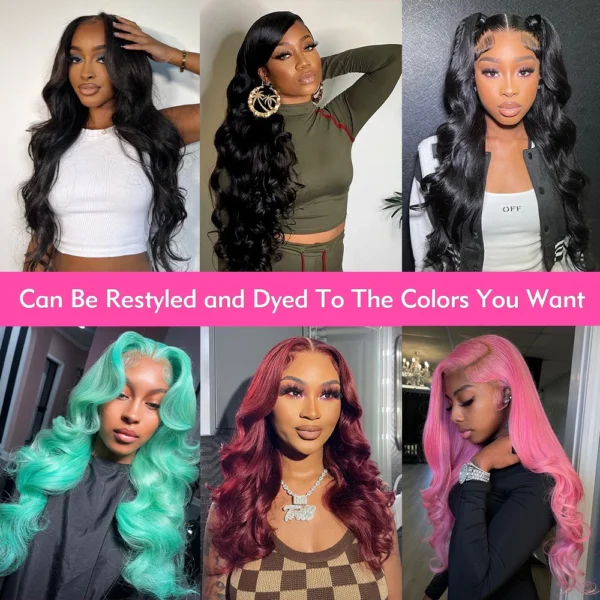 13x4 Lace Front Human Hair Wigs Brazilian Body Wave Lace Front Wig 13x6 HD Lace Frontal Wigs For Women Human Hair Closure Wig - Bild 5
