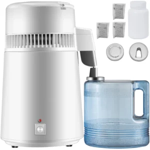Sihao 4L Pure Water Distiller Purifier Filter Dispenser Heating Drinking Bottle Softener 304 Stainless Steel Home Appliance