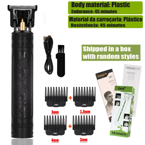 T9 Hair Clipper Repair Beard Shaving Body Hair Trimmer Clippers Electric Machine Men Haircut Machine 0mm Barber Shaver - Bild 12