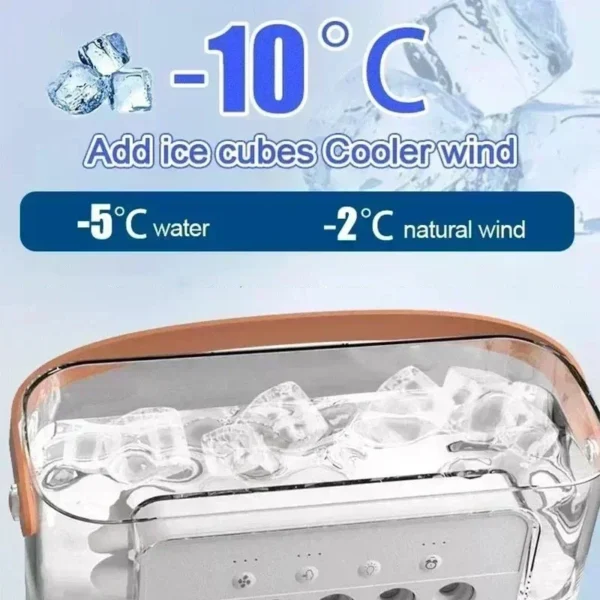 New 3 In 1 Fan AIr Conditioner Household Mini Air Cooler LED Night Light Portable Humidifier Air Adjustment Fan Office Home Fan - Bild 2