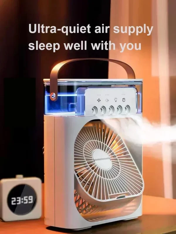 New 3 In 1 Fan AIr Conditioner Household Mini Air Cooler LED Night Light Portable Humidifier Air Adjustment Fan Office Home Fan - Bild 9