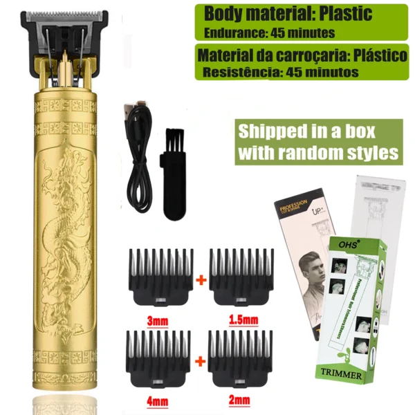 T9 Hair Clipper Repair Beard Shaving Body Hair Trimmer Clippers Electric Machine Men Haircut Machine 0mm Barber Shaver - Bild 8