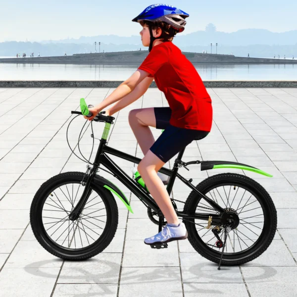 20"  7 Speeds Mountain Bike Kids Bicycle Dual-Disc Brakes Unisex Children's Bicycle Height Adjustable MTB Boys Girls Riding Bike - Bild 6